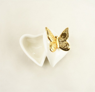 Contenitore farfalla oro