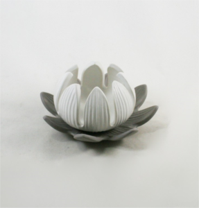 Coppia lotus in porcellana