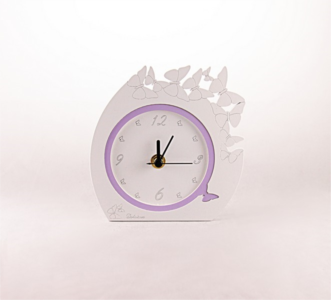 Orologio farfalle lilla