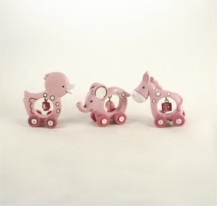 Rotellino fantasia rosa
